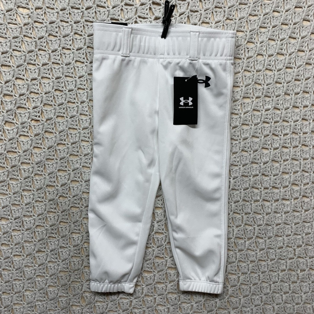 Under Armour‎ UA Utility Baseball Pant Youth Unisex XXXS White Pull On NWT